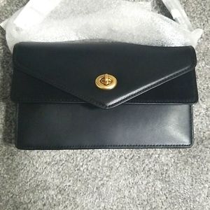 COACH ASTER Clutch Crossbody Bag In Black(Hot colour, sold out!)